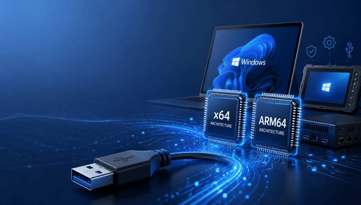 USB Treiber für Windows auf x64 und ARM64 Basis